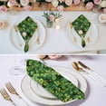 thumbnail image 2 of Cloth Napkins Set of 4 - 20x20 Inches, St. Patrick's Day Washable Reusable Table Napkins, Spring Lucky Shamrocks Green Leaves Plants Soft & Absortbent Dining Napkin for Party Wedding Hotel Restaurant, 2 of 8