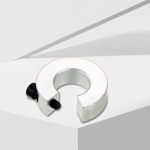 Scienceny 4x anillo de fijación plateado fácil y seguro de limitar para eje de riel lineal SBR16 SBR20 SBR25 fácil de instalar Herramientas eléctricas