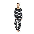thumbnail image 3 of 2 Pack: Women's Pajama Sets Vneck Top Micro Fleece Pajamas For Women Ladies Loungewear Pjs Cute Long Sleeve Warm Lightweight Winter Pants Holiday Christmas Sleepwear Clothing Pj Set - Set 2, XL, 3 of 3