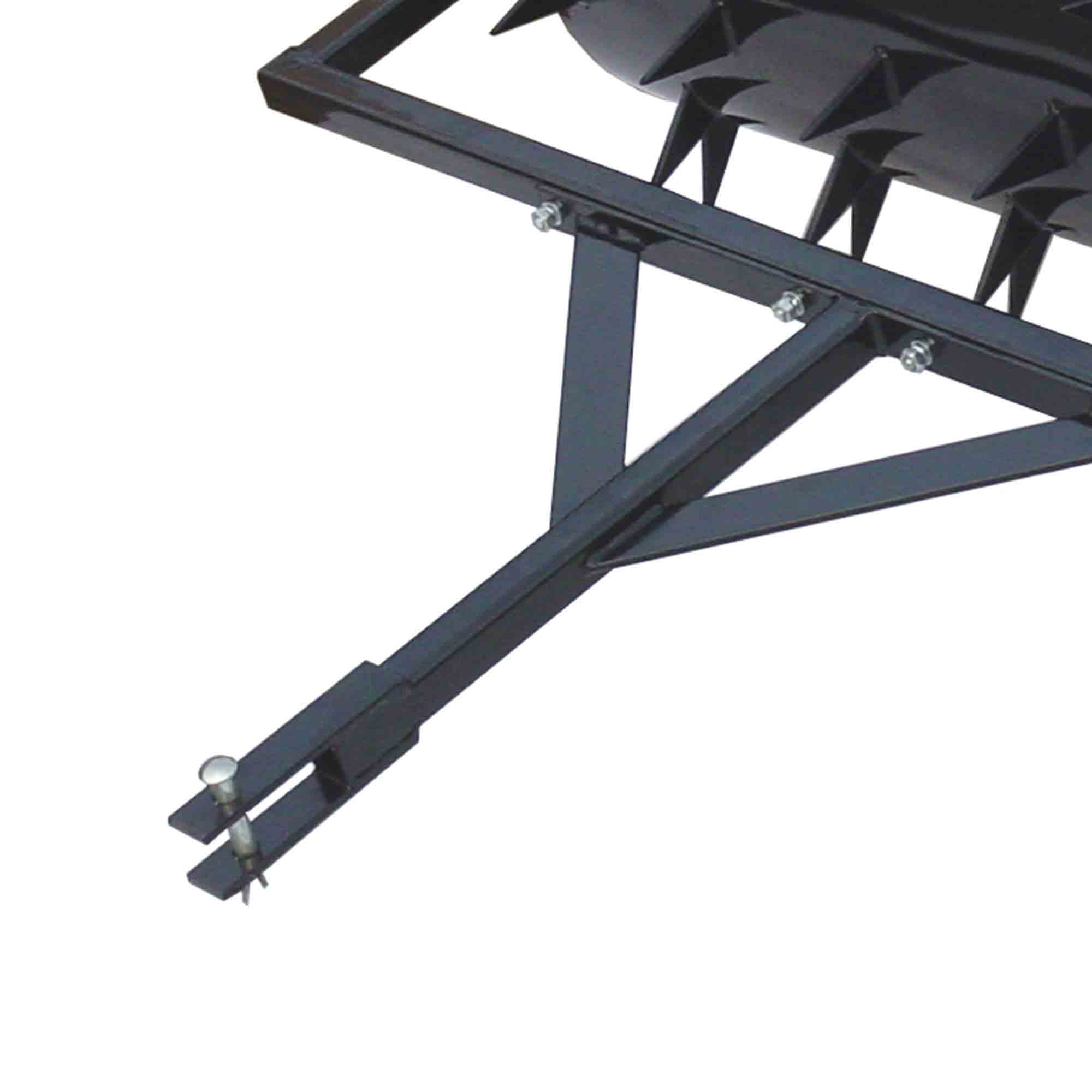 Yard Tuff 48 Inch Wide Drum Spike Aerator with Pin Style Hitch, Black