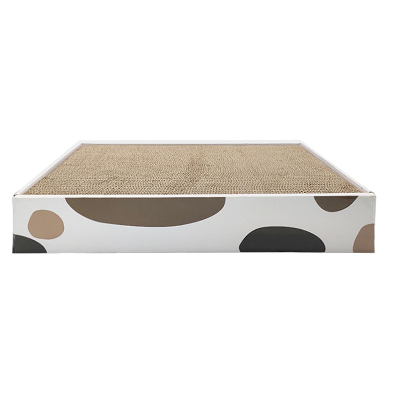 Bvdfgk Cat Scratcher Cardboard Scratch Bed Scratching Pads with Box Corrugate Paper for