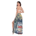 thumbnail image 3 of FORMRS Womens Long Sarong Beach Wrap Semi-Sheer Bikini Skirt Bathing Swimsuit Cover Up, Sunshine Goldfish, 3 of 7