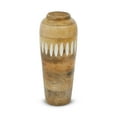 thumbnail image 3 of Mela Artisan Wood Vases for Decor, Mango Wood Large Vase, Handmade, Natural Whitewash, 12" x 3.5" x 2.5", 3 of 7