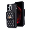 thumbnail image 6 of ELEHOLD Luxury Wallet Case&nbsp;for iPhone XS Max Case Organ Card Slots Holders PU Leather Metal Snap with Crossbody Shoulder Strap Shockproof Elegant Purse Case,black, 6 of 6