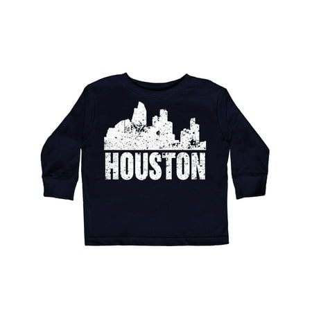 

Inktastic Houston Skyline Grunge Gift Toddler Boy or Toddler Girl Long Sleeve T-Shirt