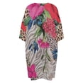 thumbnail image 5 of Vibrant Floral Animal Print Fabric Sleepshirts For Sleeping Travels Loose Sleepdress Pajama Dress Soft Nightdress Sleepwear, 5 of 7