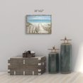 thumbnail image 5 of Beach Picture Wall Art Framed: Coastal Pathway to Ocean Painting Print on Rustic Handcrafted Wooden Framed Artwork (16\u201dx 12\u201d), 5 of 6
