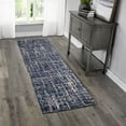 thumbnail image 3 of Orian Cotton Tail Shag Area Rug JA26 Blue Scratched Lines, 3 of 3