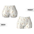 thumbnail image 5 of Lsque Retro Rabbit Pattern High Waisted Biker Shorts for Women-Tummy Control Fitness Athletic Workout Running Yoga Gym Shorts,Moisture-Wicking-, 5 of 9