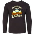 thumbnail image 3 of Inktastic Hanukkah Funny Here for Latkes Long Sleeve Youth T-Shirt, 3 of 5