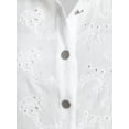 thumbnail image 4 of Camisa Talla Extra Asimétrica Broderie Anglaise Rosegal Blusas Tallas Grandes, 4 of 5