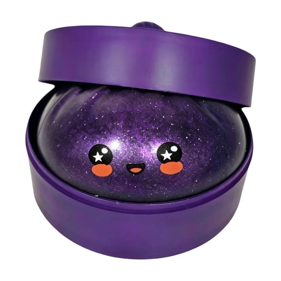 Jumbo Purple Galaxy Dumpling Squishy, Fidget Sensory Squeeze Stress Balls, Galaxy Dumpling with Box Stress Relief Daily Anxiety Relief