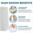 thumbnail image 3 of White Foam Wrap Roll - 12 Inch x 60 Feet. Reusable Packing Foam Roll. Lightweight Foam Sheets for Moving, 3 of 9