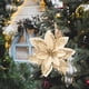thumbnail image 5 of 15 piezas de flores para árbol de Navidad, decoraciones de flores artificiales con brillo plateado para adornos de árbol de Navidad y corona, 5 of 5