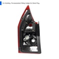 thumbnail image 4 of Spec-D Tuning Black Housing Red / Clear Lens Tail Lights Compatible with 2005-2008 Dodge Magnum, Left + Right Pair Assembly, 4 of 7
