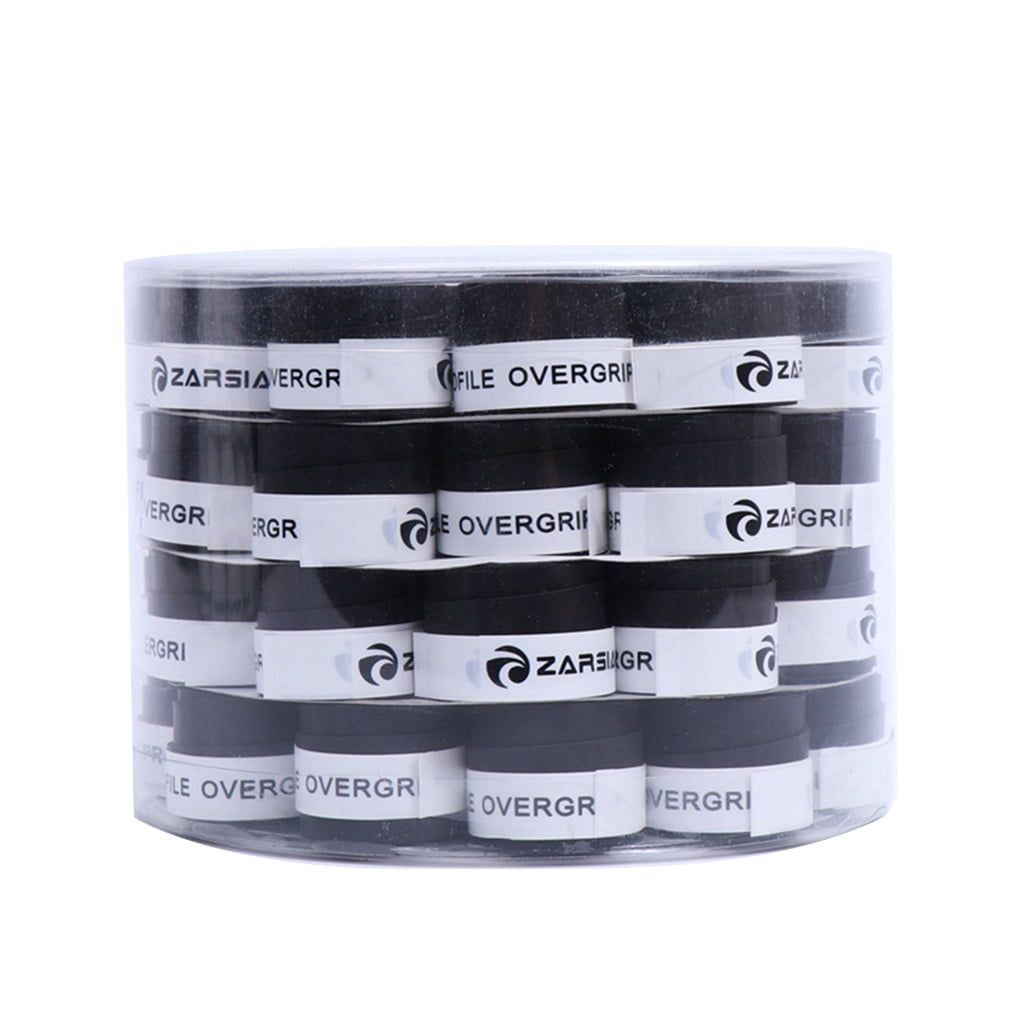 60 Pcs/Set Tennis Racket Overgrips Badminton Overgrip Anti-slip Grip Tape Absorbs Sweat Replacement Grip Tape