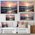 thumbnail image 4 of Designart "Beach Euphony Pointillism" Nautical & Beach Floater Framed Canvas Art Print, 4 of 7