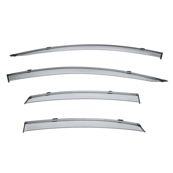Wellvisors Side Window Visors Wind Deflectors Rain Guard With Black Trim for 2019 2020 2021 2022 2023 2024 Kia Forte Sedan 3-847KA021