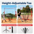 thumbnail image 5 of SPECSTAR 7x7Ft Baseball Softball Practice Net with Batting Tee and Carry Bag for Hitting Pitching, Red, 5 of 11