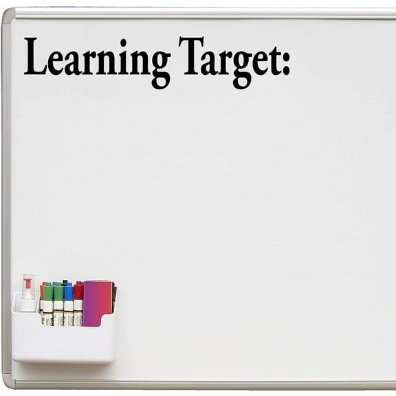 VWAQ Learning Target Whiteboard Decal Teachers Classroom Vinyl Sticker for Dry Erase Board or Walls