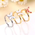 thumbnail image 4 of Finger Ring Butterfly Fashion - Anxiety Relief Fidget Ring Jewelry, 4 of 7