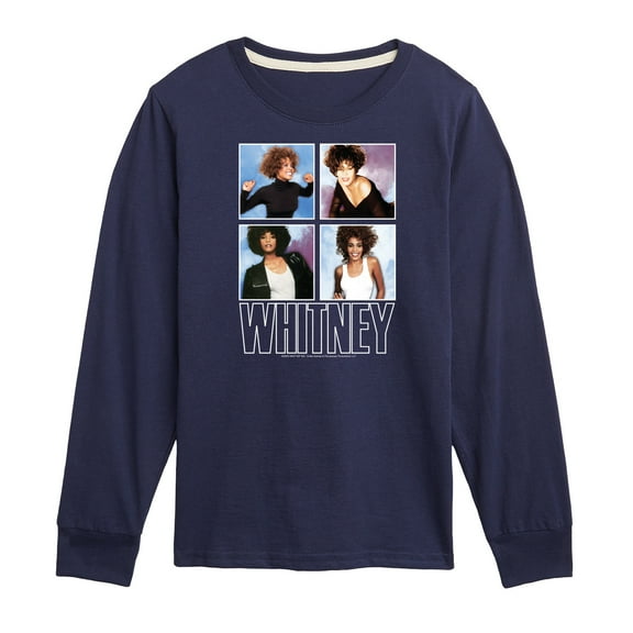 Whitney Houston - Whitney Grid - Toddler And Youth Long Sleeve Graphic T-Shirt