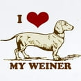 thumbnail image 2 of CafePress - I Love My Weiner Dog! Infant Bodysuit - Baby Light Bodysuit, Size Newborn - 24 Months, 2 of 4