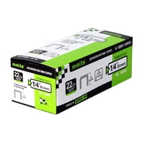 MEITE 22GA 14 Series Galvanized Staples, 13/32" Crown 1/4" Length for Upholstery 10,048 Pcs/Box(5 Boxes)