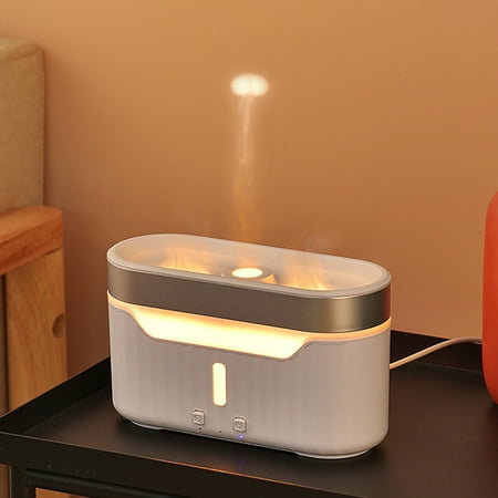 

Xewsqmlo 300ML Aroma Diffuser Timing Flame Aroma Humidifier Low Noise for Home Office Spa