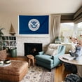 thumbnail image 2 of mokarier US Department of Homeland Security DHS Flag Banner Outdoor Indoor Decoration Flag 3x5Feet Double Stitched Polyester with Brass Grommets, 2 of 5