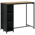 thumbnail image 3 of vidaXL 5 Piece Garden Bar Set with Cushions Poly Rattan Black, 3 of 5