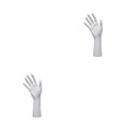 thumbnail image 4 of Wweixi Chic Chain Hand Model Shop Display Holder for Stunning Jewelry Showcase White 25.5cm 2Set, 4 of 6