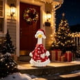 thumbnail image 5 of AZXY Christmas Porch Goose Outfit, 23" Fade‑Proof Wear for Porch Goose, Goose Clothes for Cement Goose, Goose Clothing for Goose Statue,Winter Xmas Decor for Yard Lawn Front Porch Patio Garden, 5 of 7