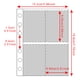 thumbnail image 4 of Wosthever 50 Uds. De fundas para carpetas A5, tarjetas para álbum de fotos perforadas, bolsas para coleccionar hojas, recarga de 6 agujeros,, 4 of 6