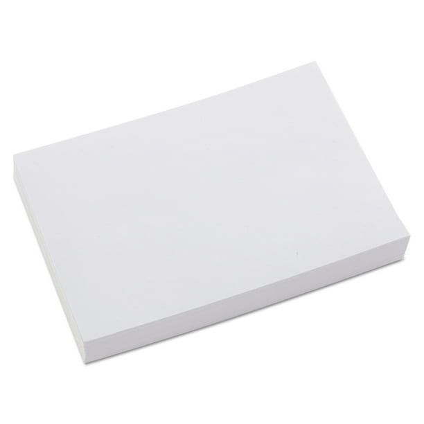 Universal Unruled Index Cards, 4 x 6, White, 100/Pack UNV47220