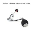 thumbnail image 1 of Aluminum Alloy Fishing Reel Handle Knob Fishing Tackle Accessories Spinning Reel Foldable Rocker Be applicable 99% Reel ,Rigid Aluminum Skeletal Frame, 1 of 7