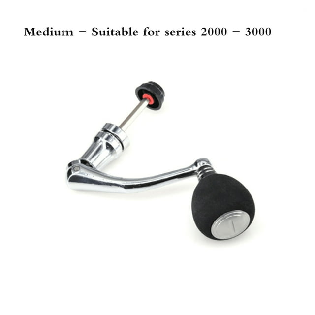 Poignée de Moulinet de Pêche en Alliage d'Aluminium Accessoires de Pêche Moulinet Pliable Bascule applicable 99 % Moulinet, Cadre Squelet en Aluminium Rigide