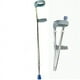 thumbnail image 1 of Walking Cane Folding Elbow Crutches Telescopic Forearm Crutches Adjustable Height Ergonomic Cuff, Aluminum, Lightweight (Silver), 1 of 5