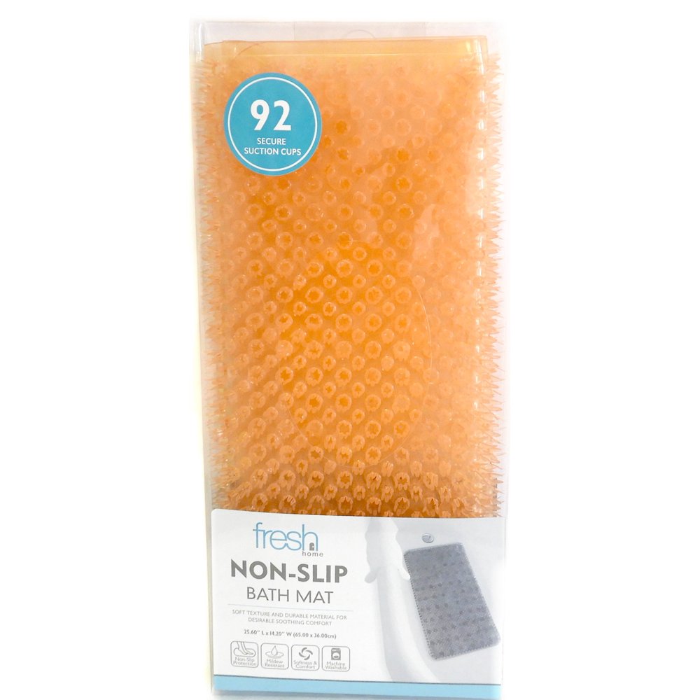 Grass Textured Spa Quality Foot Scrubber Bathroom Tub & Bath Mat Anti