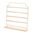 thumbnail image 2 of Organizador de pendientes de metal, práctico soporte para pendientes colgantes para dormitorio, tienda minorista Oro, 2 of 10