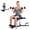 Black & Red, variant on CONCETTA Deep Squat Machine for Glutes, Legs & Core Strength, Adjustable Home Gym Fitness Equipment, Black & Blue
