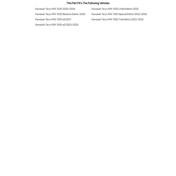 Tusk Rock Sliders Black for Kawasaki Teryx Krx 1000 2020-2024