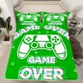 thumbnail image 2 of Homewish Kids Gamepad Controller Bed Sheets, Green Game Console King Sheets, Cartoon Video Game Theme Sheet Set, Lightweight Room Decor, 4 Pieces, 2 of 7