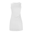 thumbnail image 4 of DHFJKG Summer Dresses For Women Sleeveless Formal Casual Wear Wedding Guest Dress Square Neck Mini Bodycon Slim Fit Sundress Soft Dresses, 4 of 5