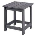 thumbnail image 2 of LZRS Adirondack Square Outdoor Side Table, Pool Composite Patio Table,HDPE End Tables for Backyard,Pool, Indoor Companion, Easy Maintenance & Weather Resistant(Grey), 2 of 4