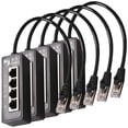 thumbnail image 1 of Divisor de Red con Cable VentDepot NetDivisor 5Pzas RJ45 1-4 Interior Negro Plástico y Metal, 1 of 2