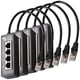 thumbnail image 1 of Divisor de Red con Cable VentDepot NetDivisor 5Pzas RJ45 1-4 Interior Negro Plástico y Metal, 1 of 2