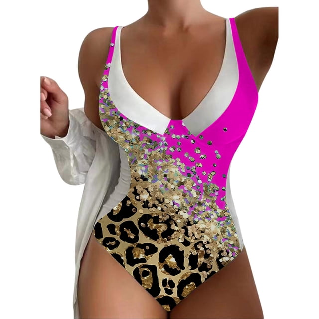 Aayomet Swimming Suit Cheeky String Tie Side Bathing Suit,Hot Pink S
