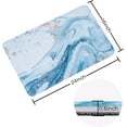 thumbnail image 3 of Blue Bath Mat, Marble Bathroom Rug, Abstract Bath Rug, Blue Marble Bathroom Rug, Bath Mats for Bathroom, 24''''X16'''', 3 of 6