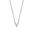 thumbnail image 1 of Diamondlite Collier Mini Initiale en Zircon Cubique - Argent, 1 of 1